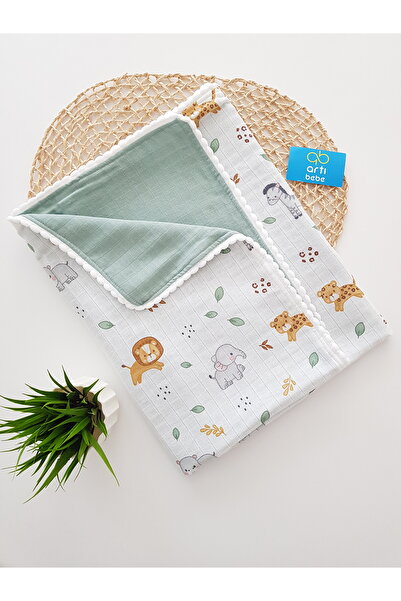 artıbebe Safari Double Layer Muslin Blanket |   100% Cotton Muslin Cloth |   ...