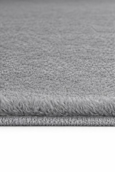 Sarar Plush Non-Slip Base Machine Washable 2-Piece Large XL Size Bathroom Mat Set (80X120 80X50) Gray