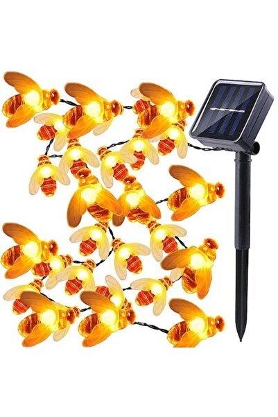 John Green Ghirlandă solară cu motiv de albină 30 LED-uri