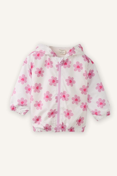 DeFacto Palton impermeabil pentru fetițe cu glugă F8355A526SP