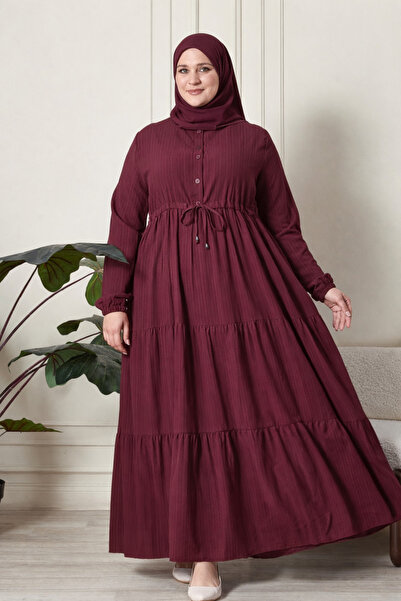 Ferace Women's Plus Size Kak Kat Dress Seersucker Fabric