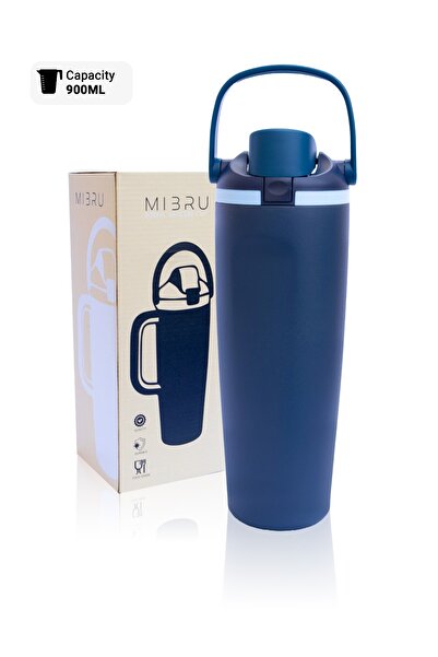 MIBRU MI3RU 900ml Vacuum Insulated Tumbler with Handle – Stainless Steel Ther...