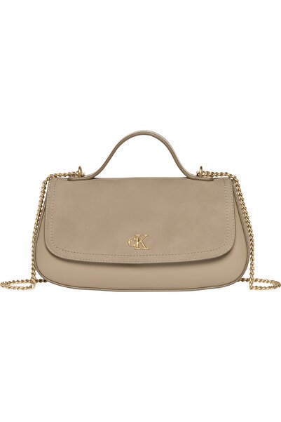 Calvin Klein CK BRUSHED TOP HANDLE CHAIN BAG OS VFU Desert Taupe