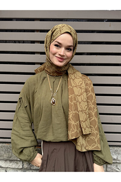 CUOCA LOUNGE Halka Desen Doğal Pamuk Şal