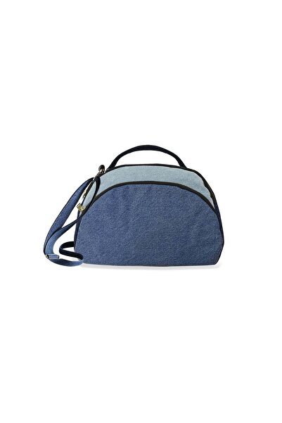 The Purani Jeans Artistic & Elegant Denim Handbag, "Blue" Multi-purpose Bag (...