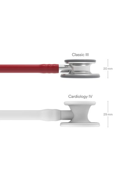 3M Littmann سماعة طبية كلاسيكية III، أنبوب بورجوندي ، 27 بوصة، 5627
