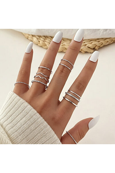 Ervalina مجموعة من 11 خاتمًا أساسيًا من نوع بورغو وخاتمًا للمفاصل