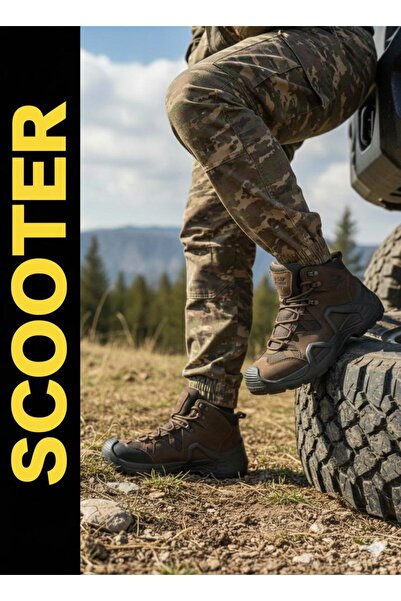 Neco Cizme tactice impermeabile pentru scuter, cizme medii, tactice, cizme de...