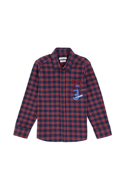 U.S. Polo Assn. Boy's Red Long Sleeve Shirt 50309718-Vr171
