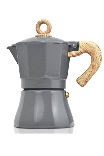 FATİHAVM61 Chef Star Stovetop Moka Pot 6 Cup Aluminum Coffee Espresso Pot 300 ml