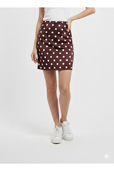 Green'DAL Women's Polka Dot Mini Length High Waist Casual Stylish Skirt