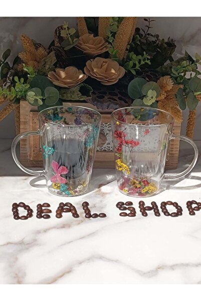 dealshopromania Set of 4 Double Walled Tea, Coffee Latte Macchiato Mugs 320 m...