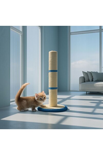 Milano Cat Scratching Tower with Sisal Posts & Play Ball, Multi-Level Cat Tre...