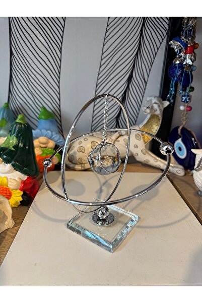 Atak Hediyelik Dekoratif Kristal Dünya obje silver