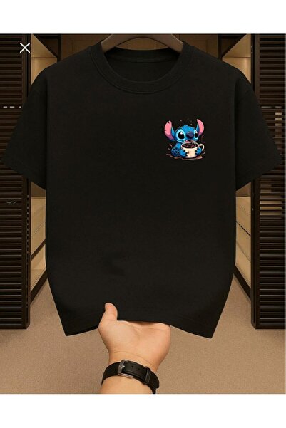 LELVANİ Unisex Stitch Printed Tshirt