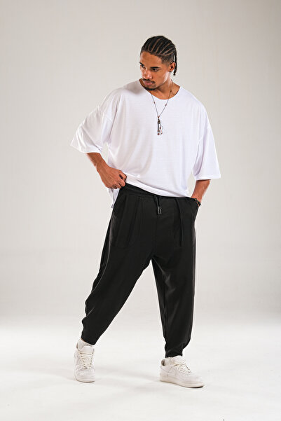 COCOPELLI Pantaloni negri tip baguette cu detalii buzunare COC2305