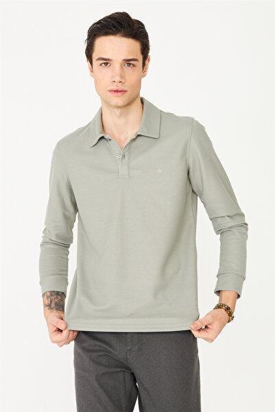 White Stone Çağla Polo Collar Sweatshirt