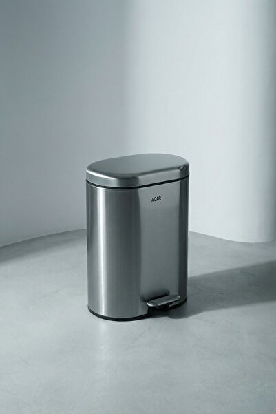 ACAR Bantia Paslanmaz Çelik Çöp Kutusu - 12 Lt