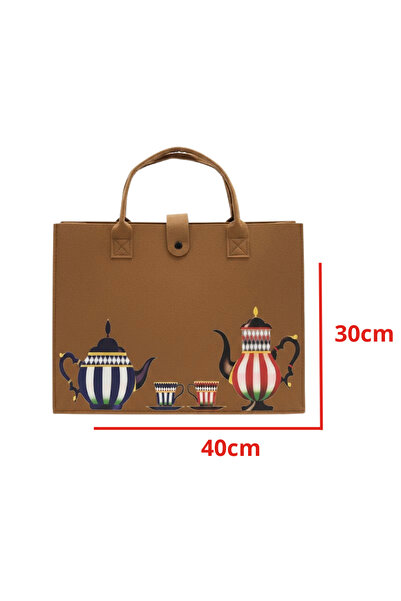 mawfoor Brown coffee and tea basket, 40*30 cm