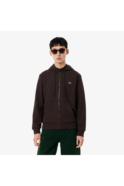 Lacoste سويت شيرت صوف كلاسيكي بسحاب - SH9809-00-3LA