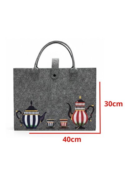 mawfoor Coffee and tea basket, gray, 40*30 cm