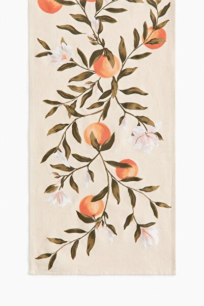 H&M Keten Karışımlı ve Desenli Runner