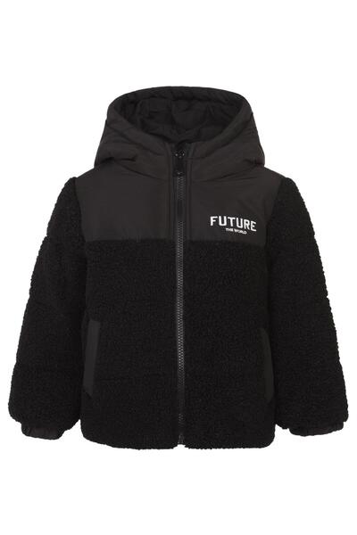 Civil Boys Future Printed Hooded Jacket for 2-5 Years - Black 2-3 Years