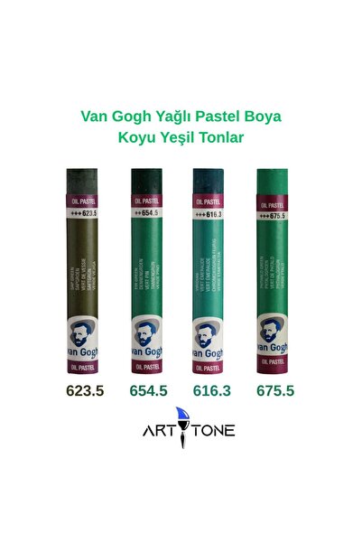 Talens Van Gogh Yağlı Pastel (Oil Pastel) Seti 4'lü Koyu Yeşil Tonları – Sana...