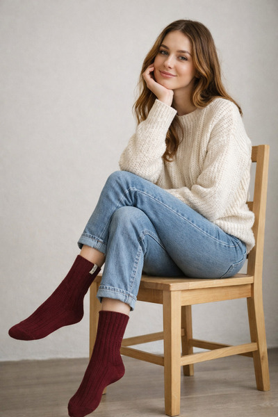 nordsox Bolero Alpaka Yünlü Kadın Kışlık Çorap