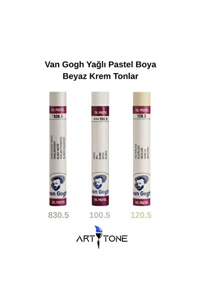 Talens Van Gogh Yağlı Pastel (Oil Pastel) Seti 3'lü Beyaz Tonları – Sanatçı &...