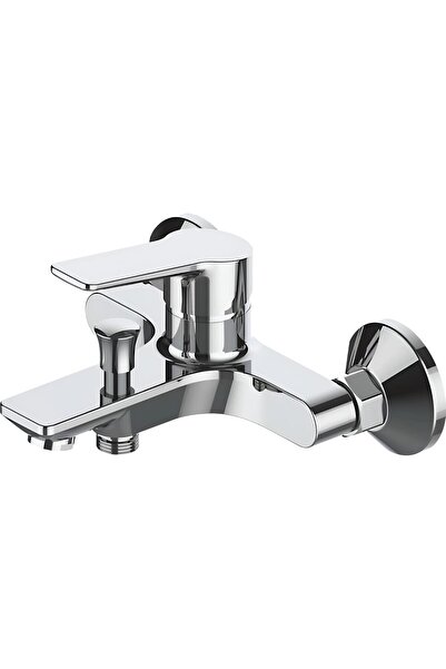 Generic طقم خلاط حمام جداري، ذراع واحد، هيكل من سبائك الزنك، 21×17×11 سم، صنب...