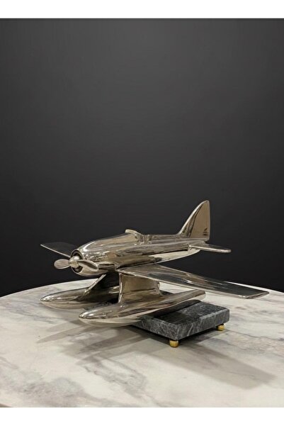 Mikasa Moor PİRİNÇ GÜMÜŞ DEKORATİF UÇAK BİBLO 42*32 cm