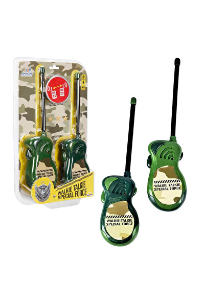 YıldızDükkan Oyuncak Çocuk Telsizi Walkie Talkie Asker Temalı Polis Telsiz Oy...