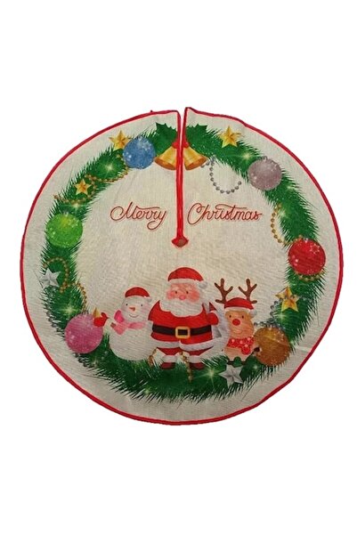 Avaleea Covoraș pentru bradul de Crăciun Moș Crăciun și prietenii săi 90cm Mu...