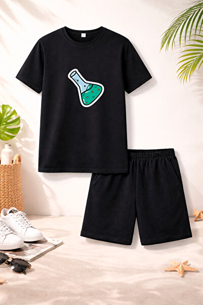 genosha Μπλουζάκι Σορτς Παιδικό Σετ 100% Βαμβάκι Άνετη Εφαρμογή Καθημερινό Χα...