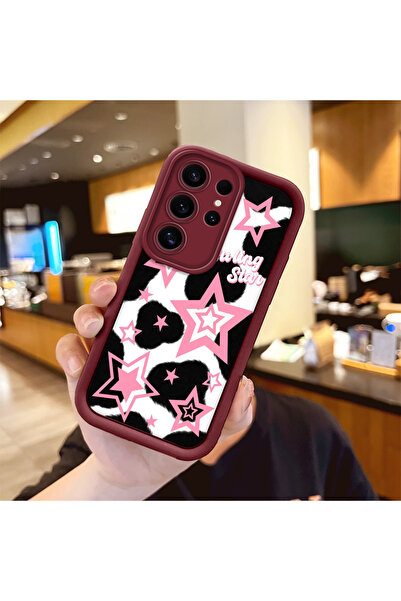 Hontinga حافظة هاتف من السيليكون باللون الأحمر الداكن، مقاومة للصدمات، متوافق...