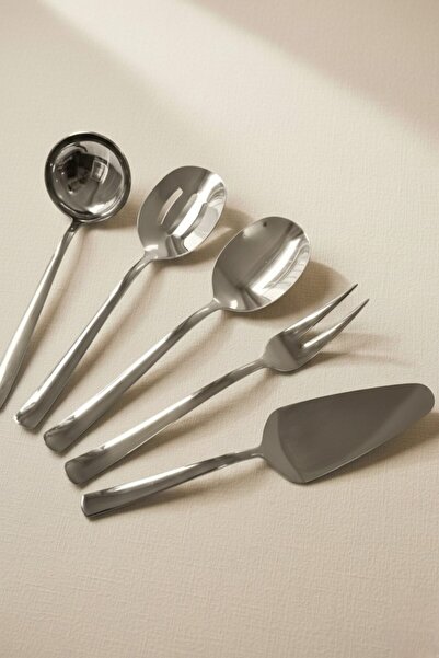FARALYAHOME Luxury Service Set 5 Pieces Silver