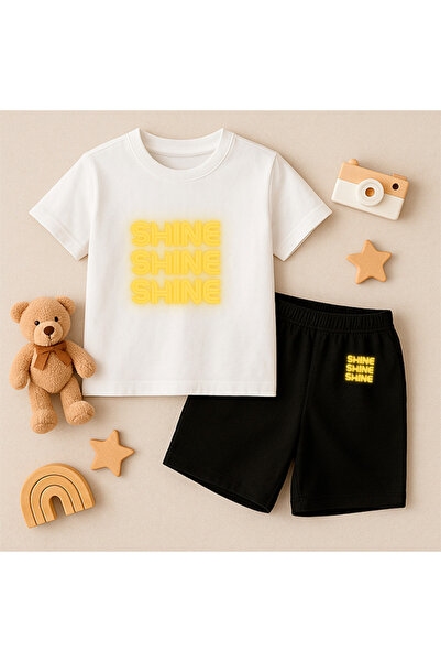 genosha Μπλουζάκι Σορτς Παιδικό Σετ 100% Βαμβάκι Άνετη Εφαρμογή Καθημερινό Χα...