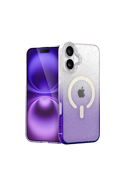 eco port غطاء آيفون 16 بوميل شايني ماج سيف - أرجواني