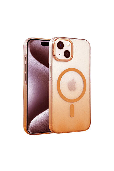 eco port iPhone 14 Glossy Magsafe Cover - Orange