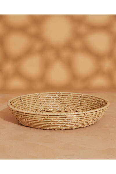 REDTAG سلة مستديرة بنية اللون