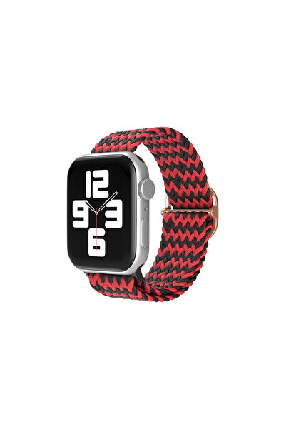 eco port Watch 38mm Compatible Strap (Not a Watch) - Zigzag Red-Black
