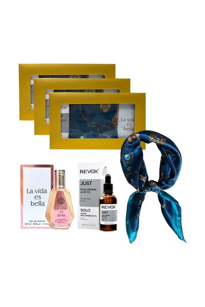 Fragrance World 3 x Elysa Set-La Vida es Bella Eau de Parfum 50ml, Revox HA S...