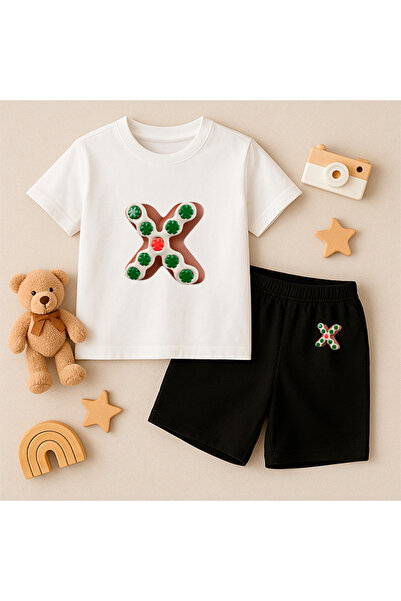 genosha T-shirt Kratke hlače Dječji set 100% Pamuk Udoban kroj Ležeran Slatki...