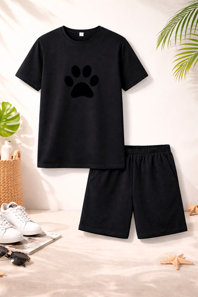 genosha Μπλουζάκι Σορτς Παιδικό Σετ 100% Βαμβάκι Άνετη Εφαρμογή Καθημερινό Χα...