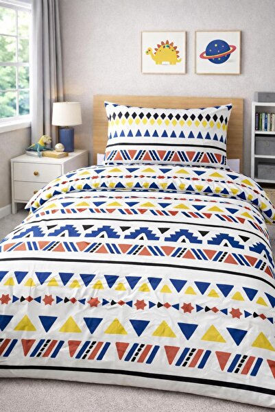 Eponj Home طقم غطاء لحاف قطني جونيور إيساجور أصفر