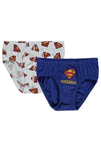 Superman Süperman 2-10 Yaş 2'li Külot Set - Standart 8-9 Yaş