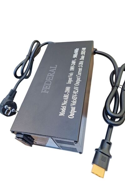 OEM Επαγγελματικός ρυθμιζόμενος φορτιστής ηλεκτρικού σκούτερ - 0-84V, ανεμιστ...