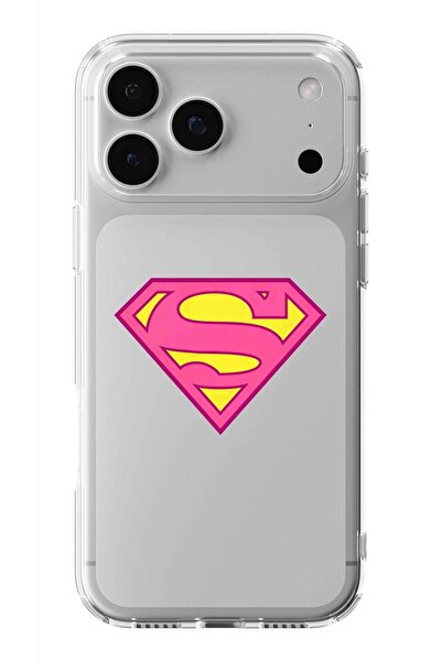 Multitronic حافظة شفافة مطبوعة بتصميم سوبر جيرل متوافقة مع هاتف آيفون 17 برو ...