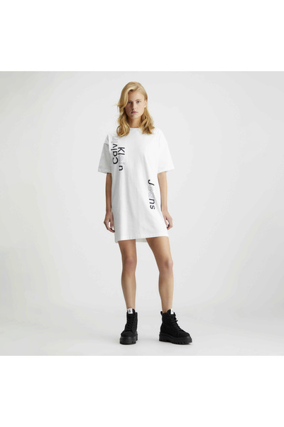 Calvin Klein Kadın Beyaz Elbise